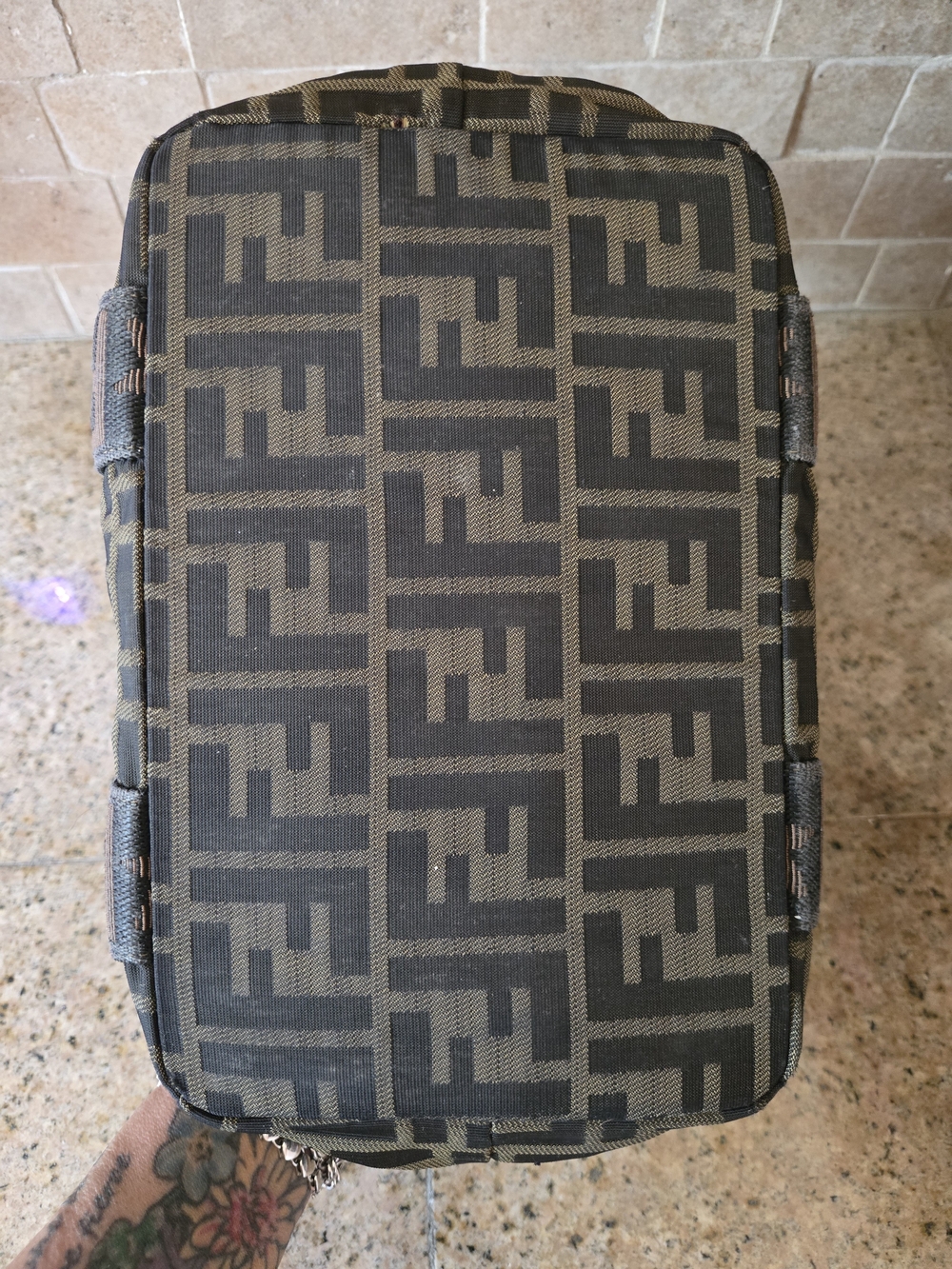 Fendi Zucca Logo Canvas Mini Tote - Picture 8 of 9